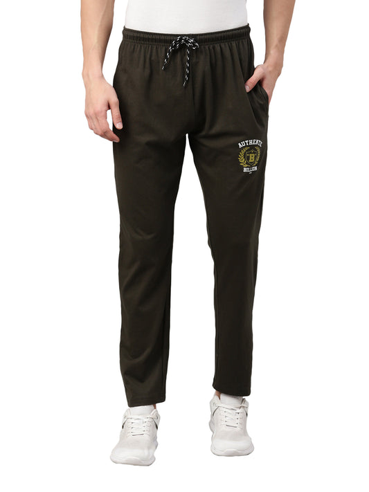 Solid Men Olive Track Pant