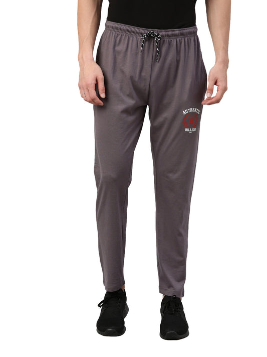 Solid Men Grey Track Pants