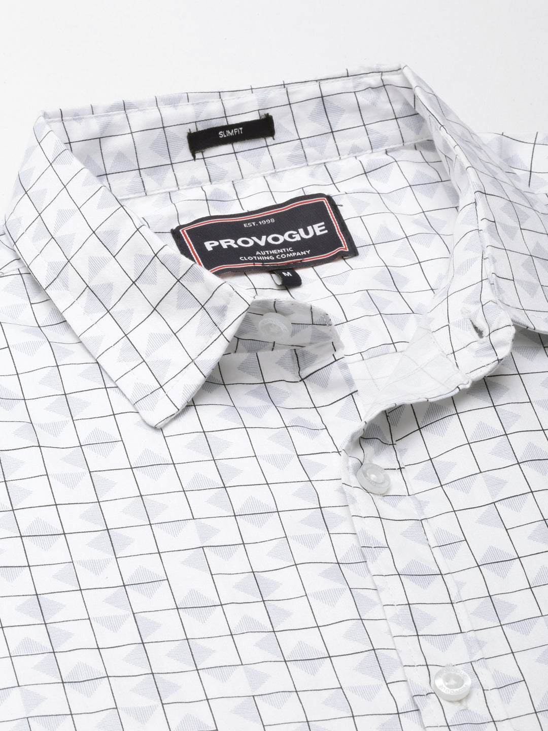 Men White Printed Pure Cotton Full Sleeve Casual Shirt