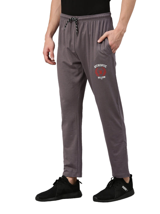Solid Men Grey Track Pants
