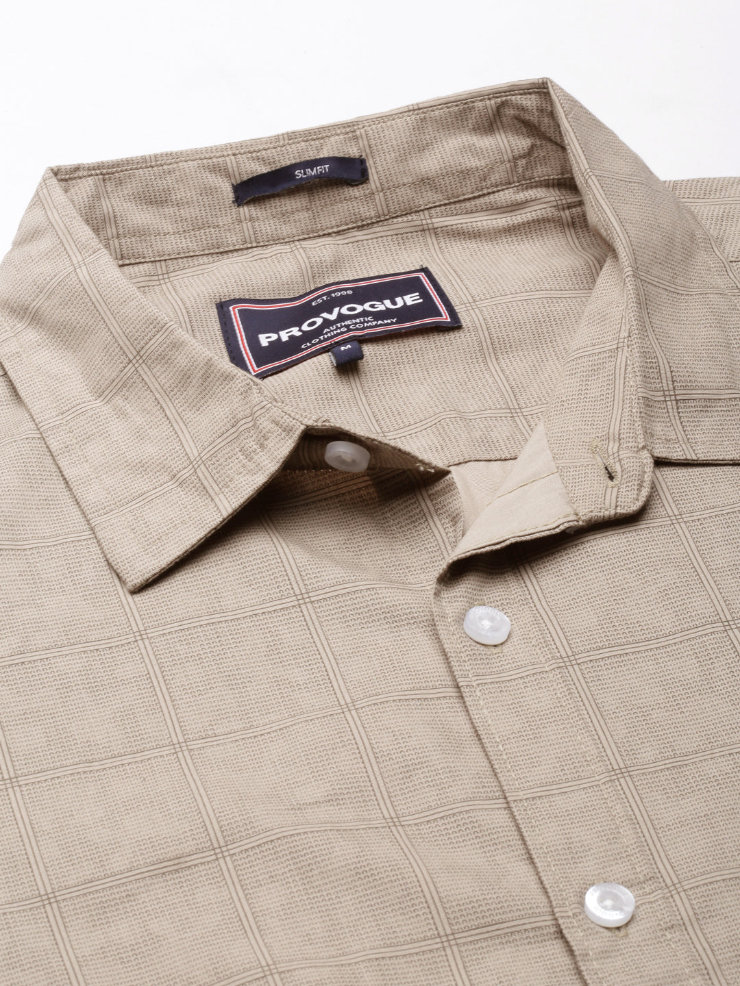 Men Beige Printed Pure Cotton Full Sleeve Casual Shirt