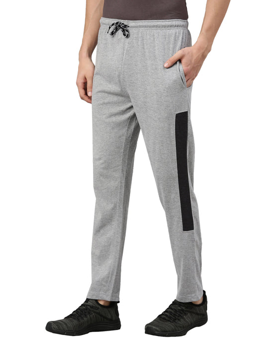 Solid Men Grey Track Pants