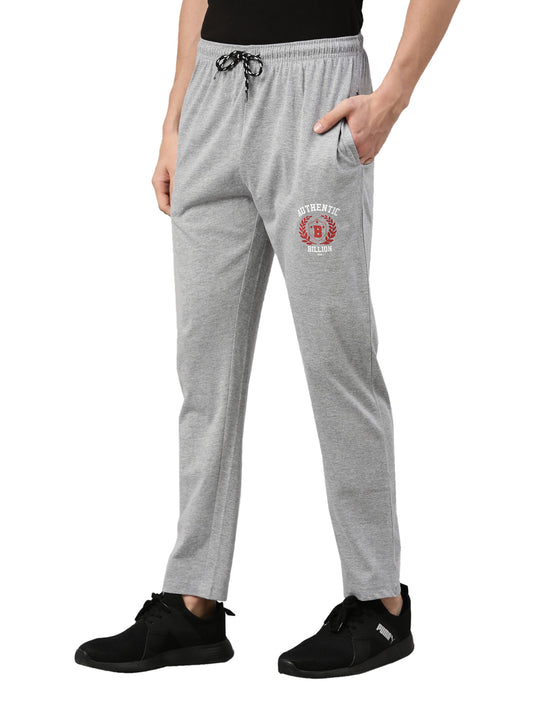 Solid Men Grey Track Pants