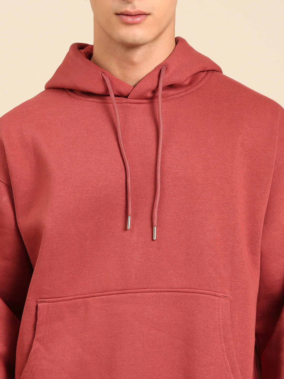 Men Printed Full Sleeve Hooded Sweatshirt