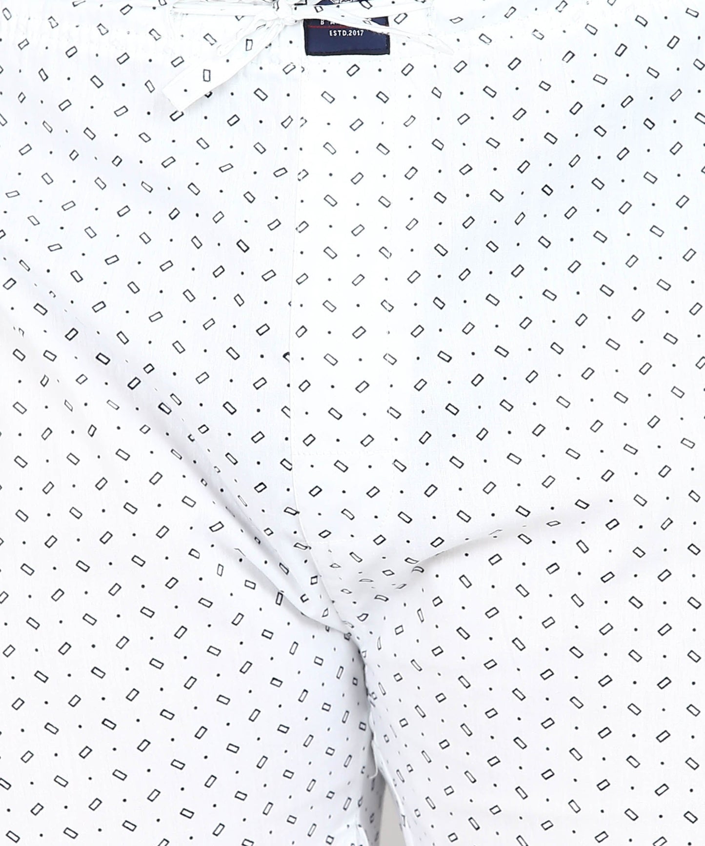 Men Plus Size White Plus Printed Pyjama