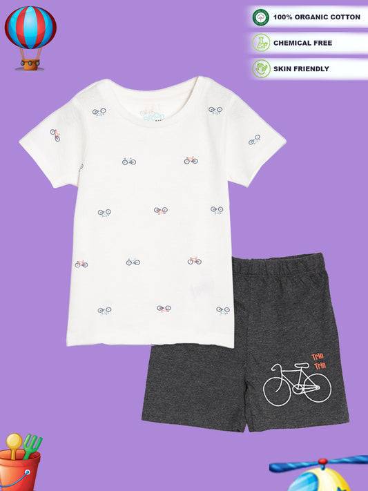Broon Infant Baby Organic Cotton T-shirt & Shorts