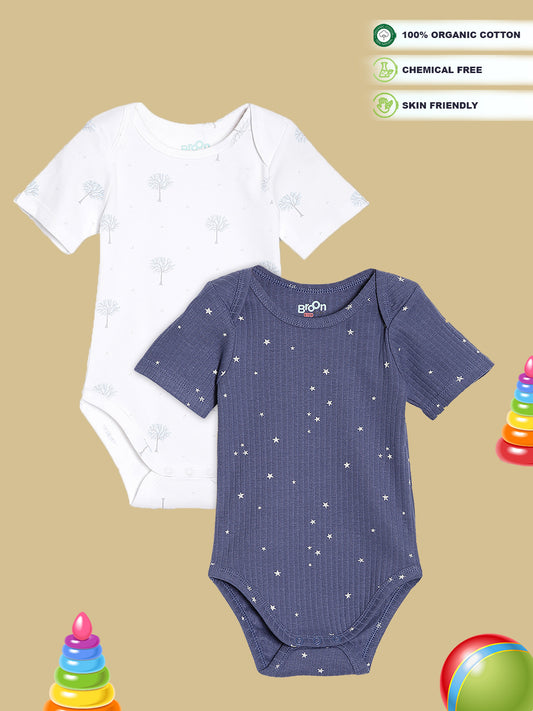 Broon Infant Baby Organic Cotton Short Sleeve Bodysuit