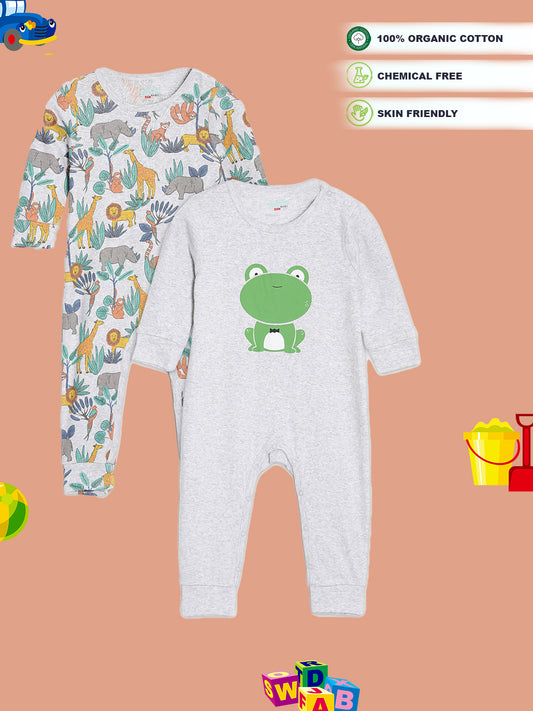 Broon Infant Baby Organic Cotton Full Sleeve Sleepsuit