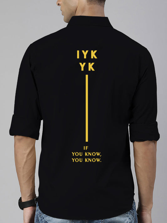 BROON Men Black Printed Full Sleeve Casual Shirt