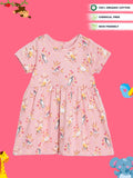 Broon Infant Baby Organic Cotton Short Sleeve Girls Dress