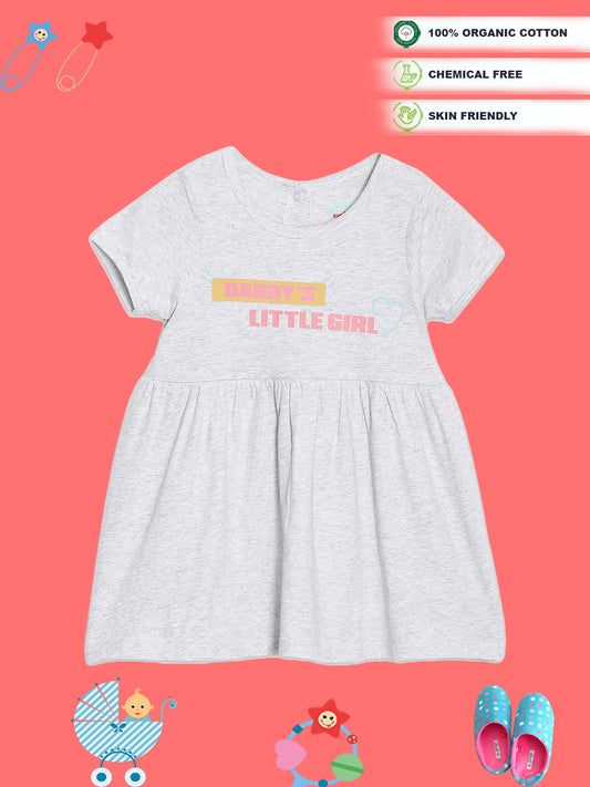 Broon Infant Baby Organic Cotton Short Sleeve Girls Dress