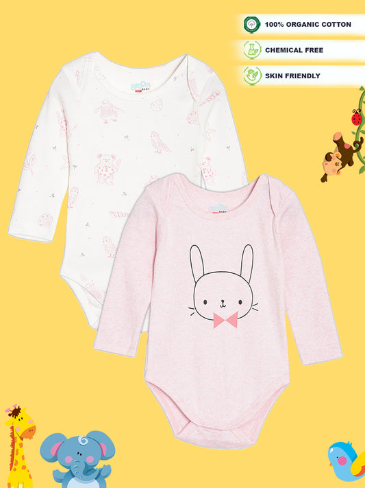 Broon Infant Baby Organic Cotton Short Sleeve Rompers