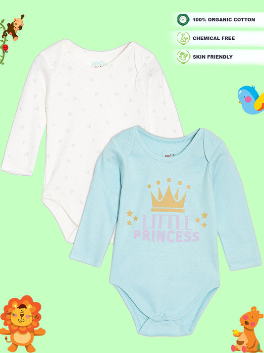 Broon Infant Baby Organic Cotton Short Sleeve Rompers