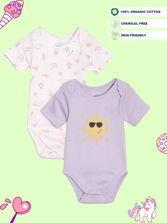 Broon Infant Baby Organic Cotton Short Sleeve Bodysuit