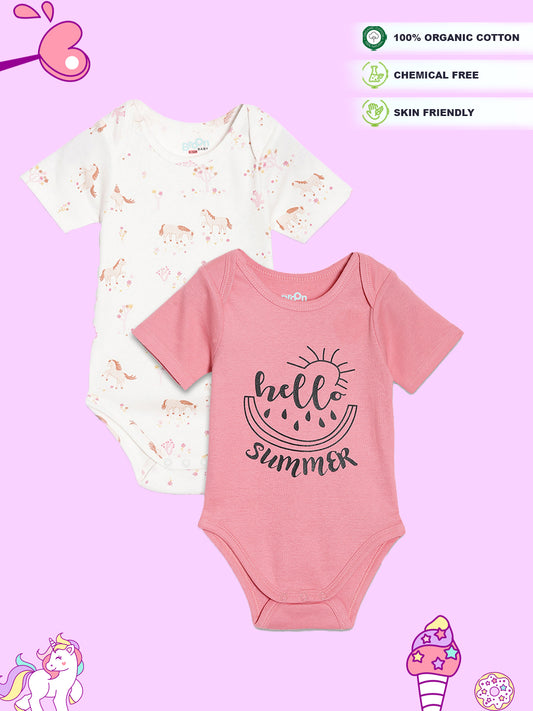 Broon Infant Baby Organic Cotton Short Sleeve Bodysuit