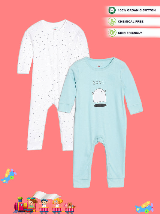 Broon Infant Baby Organic Cotton Full Sleeve Sleepsuit