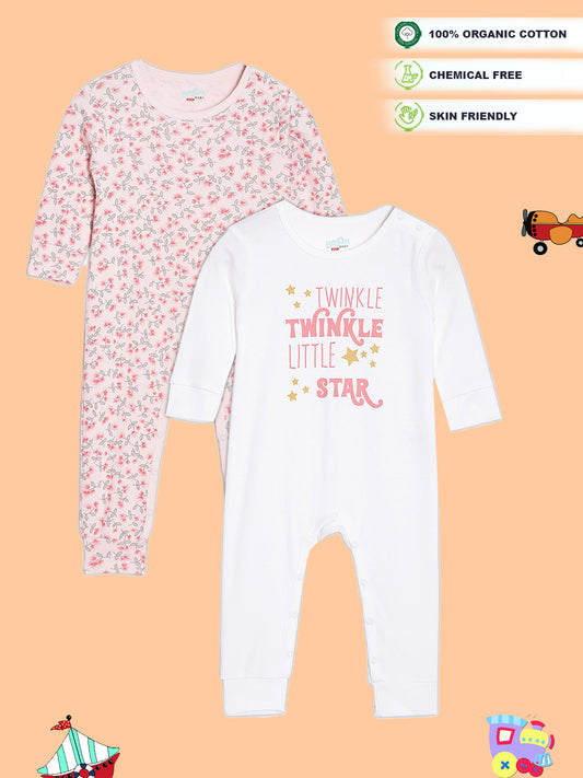 Broon Infant Baby Organic Cotton Full Sleeve Sleepsuit