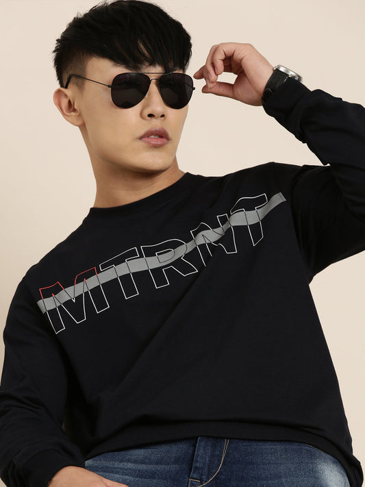 Men's Solid Round Neck Full Sleeve Sweatshirt