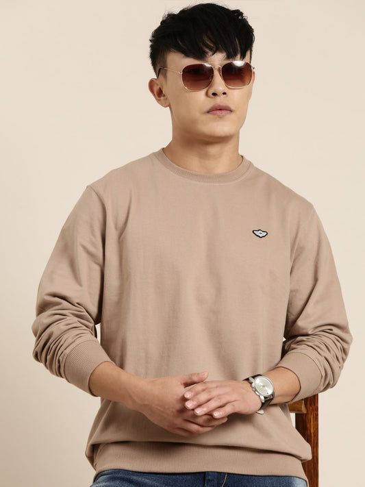 Men's Solid Round Neck Full Sleeve Sweatshirt