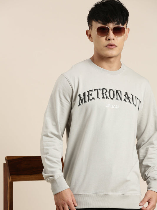 Men's Solid Round Neck Full Sleeve Sweatshirt