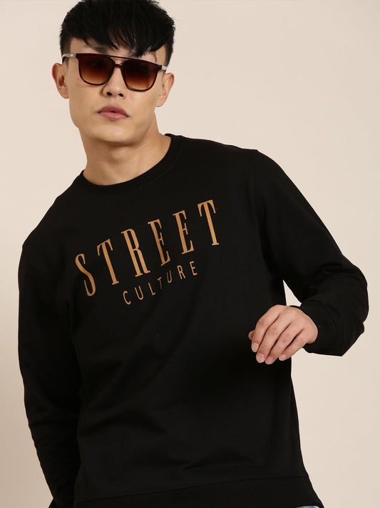 Men's Solid Round Neck Full Sleeve Sweatshirt
