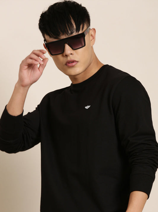 Men's Solid Round Neck Full Sleeve Sweatshirt