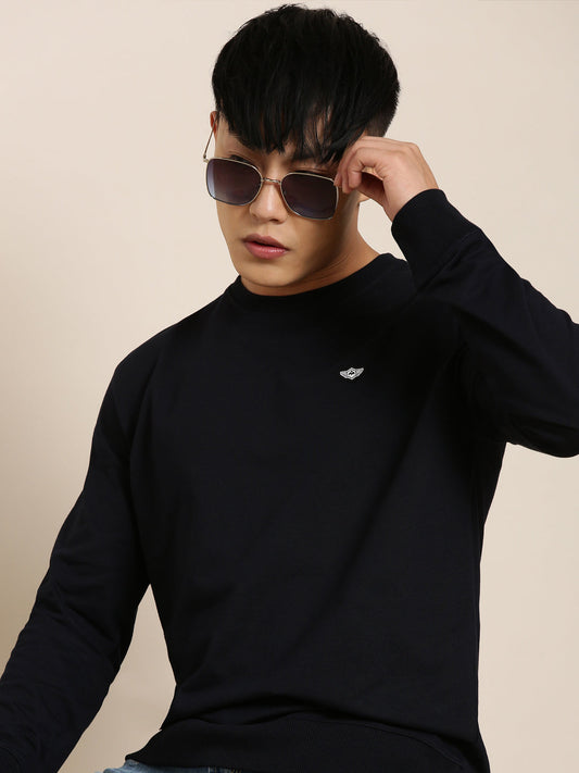 Men's Solid Round Neck Full Sleeve Sweatshirt