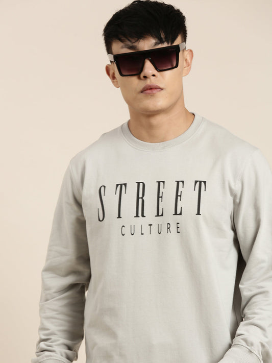 Men's Solid Round Neck Full Sleeve Sweatshirt