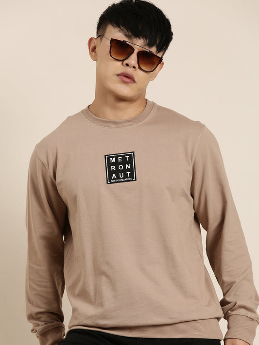 Men's Solid Round Neck Full Sleeve Sweatshirt