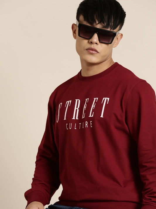 Men's Solid Round Neck Full Sleeve Sweatshirt