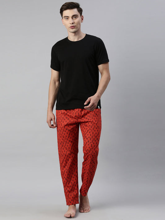 JOVEN MENS PRINTED LOUNGE SET