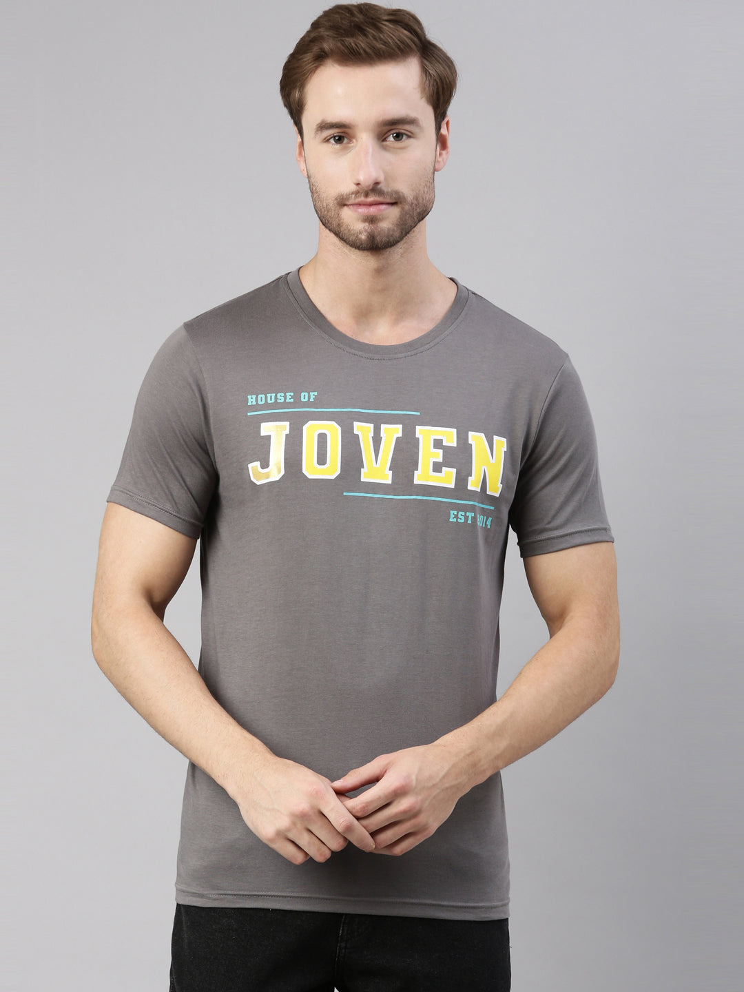 JOVEN MEN PRINTED T-SHIRT