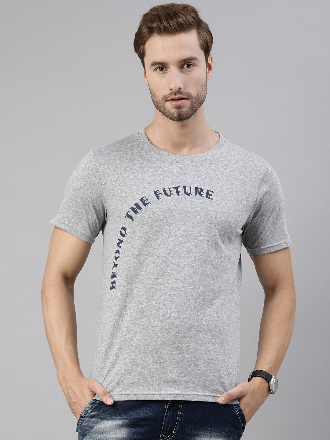 JOVEN MEN PRINTED T-SHIRT