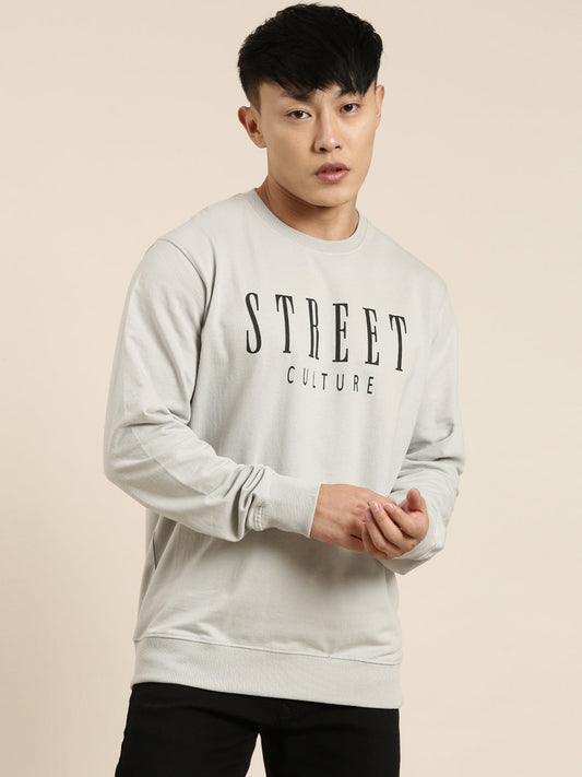 Men's Solid Round Neck Full Sleeve Sweatshirt