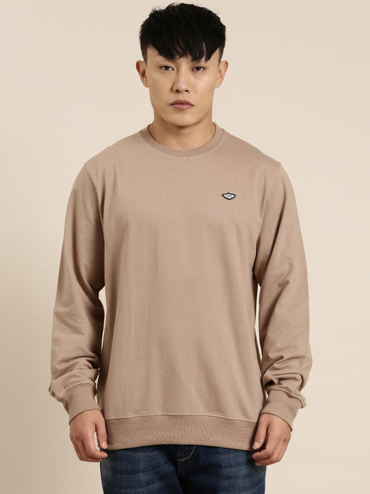Men's Solid Round Neck Full Sleeve Sweatshirt