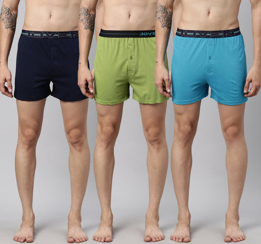 JOVEN MEN FIT ME BOXER SHORTS - PACK OF 3
