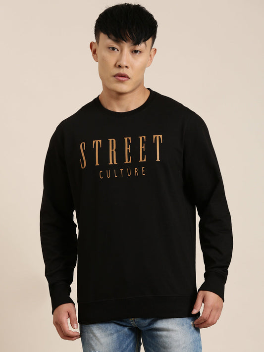 Men's Solid Round Neck Full Sleeve Sweatshirt