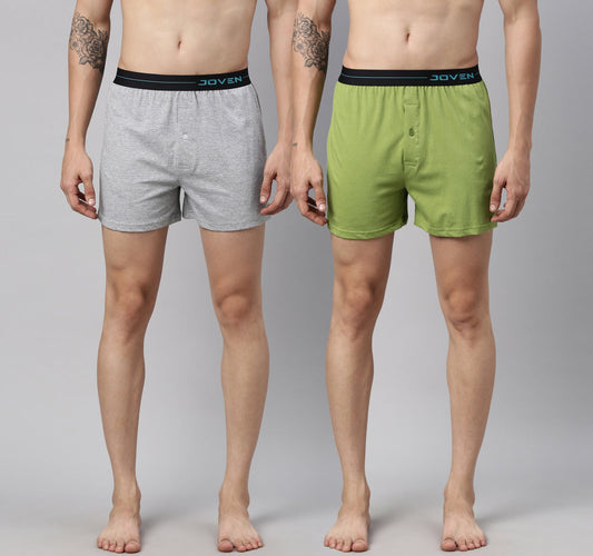 JOVEN MEN FIT ME BOXER SHORTS - PACK OF 2