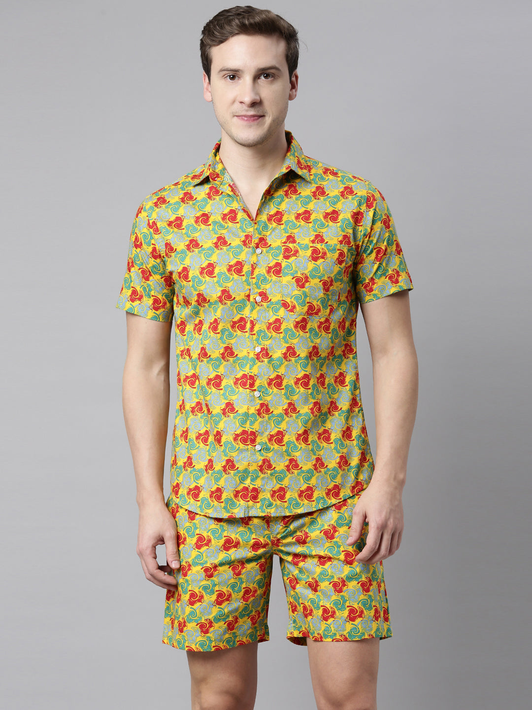 ABSTRACT PRINT JOVEN MEN CO-ORDINATED SET