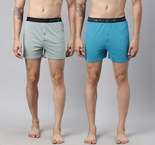 JOVEN MEN FIT ME BOXER SHORTS - PACK OF 2