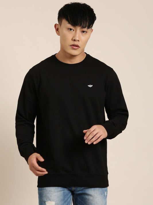 Men's Solid Round Neck Full Sleeve Sweatshirt