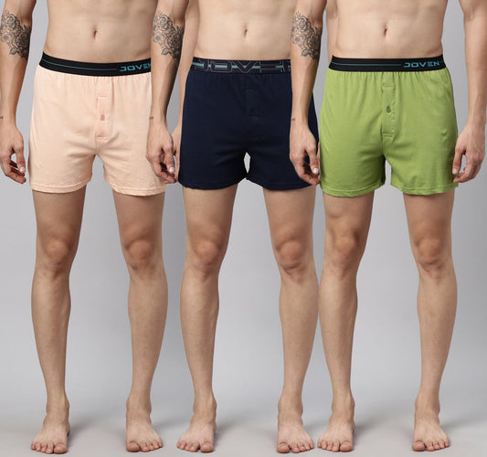 JOVEN MEN FIT ME BOXER SHORTS - PACK OF 3