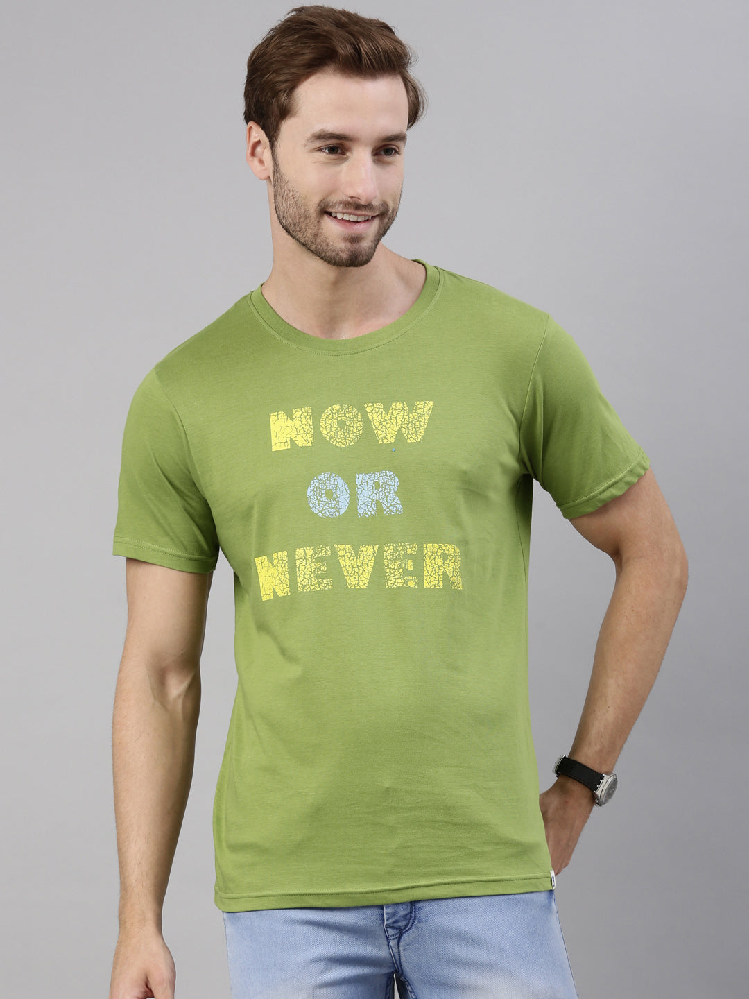 JOVEN MEN PRINTED T-SHIRT