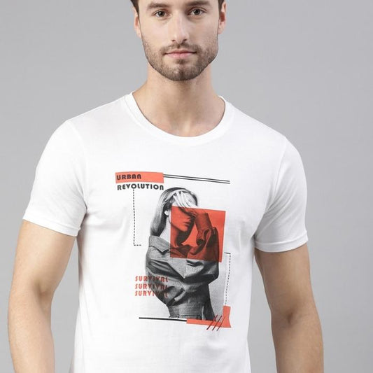 JOVEN MEN PRINTED T-SHIRT