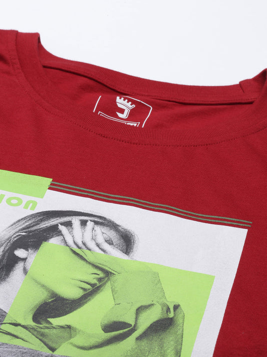 JOVEN MEN PRINTED T-SHIRT