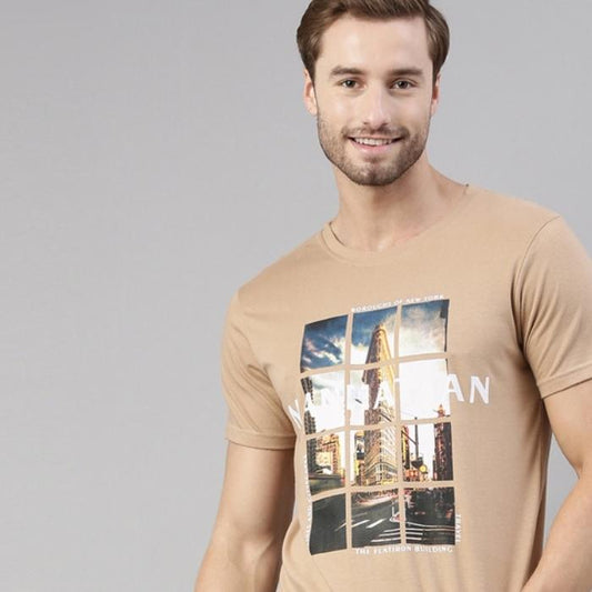 JOVEN MEN PRINTED T-SHIRT