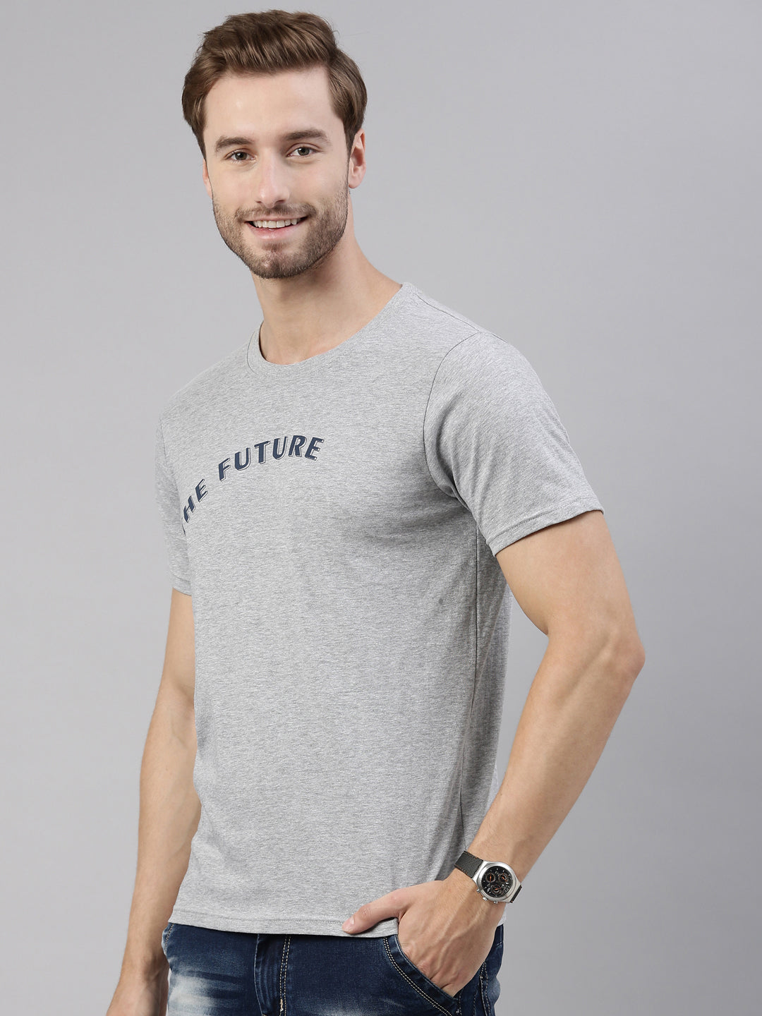 JOVEN MEN PRINTED T-SHIRT