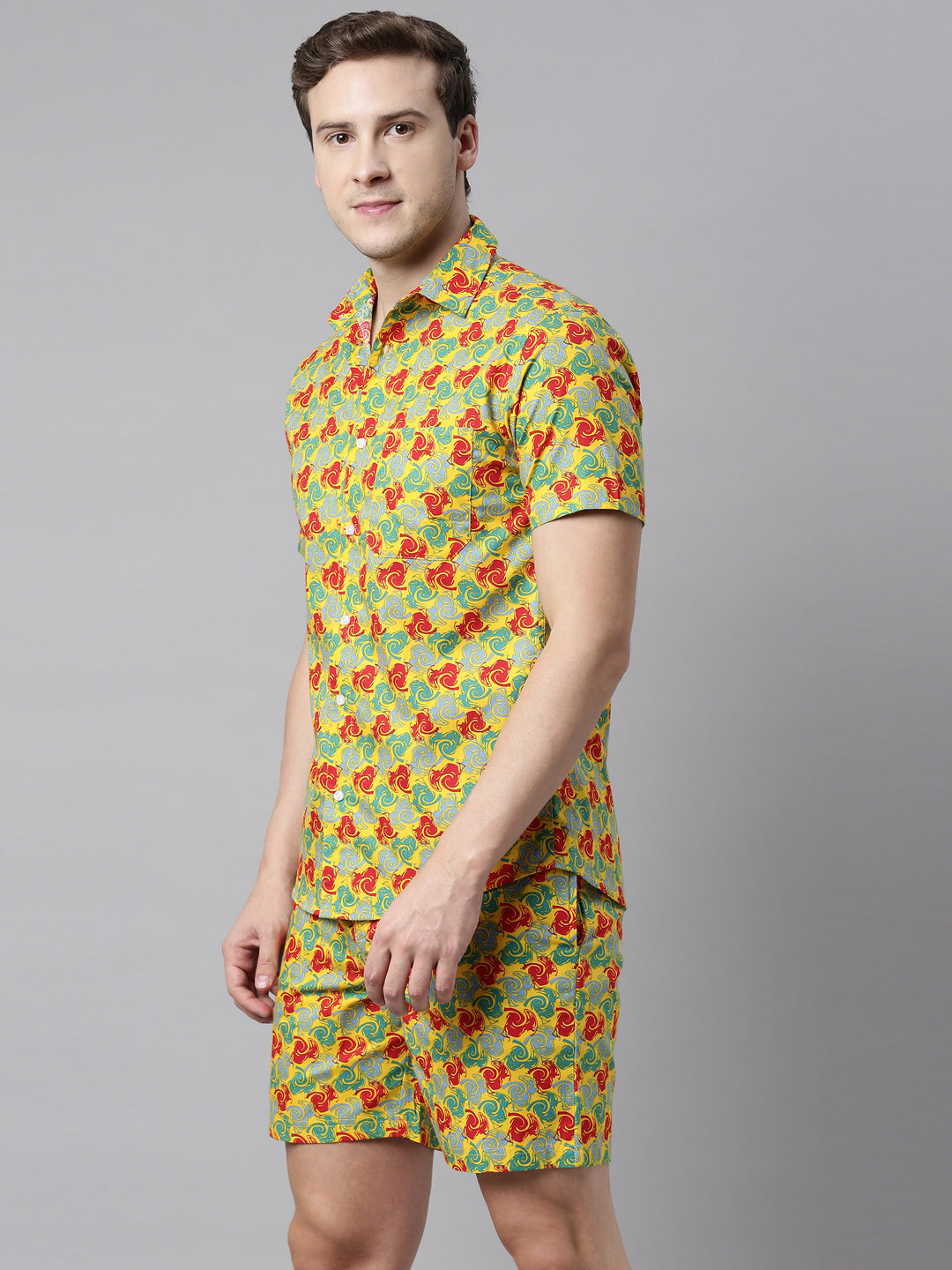 ABSTRACT PRINT JOVEN MEN CO-ORDINATED SET