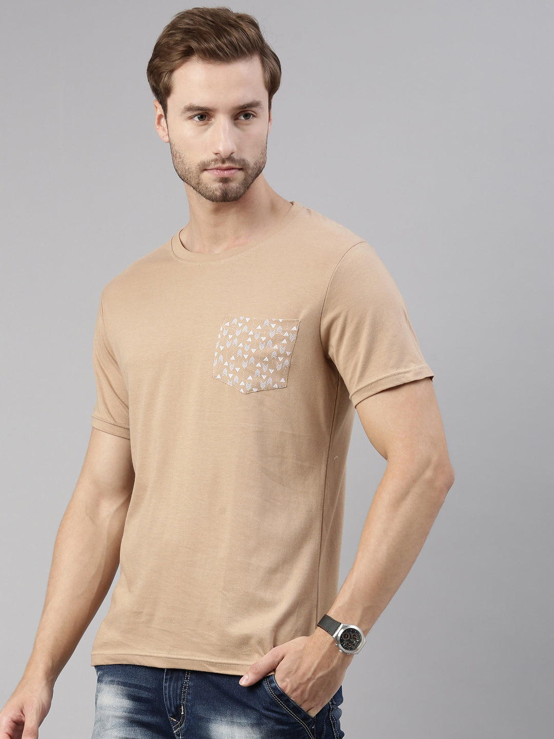 JOVEN MEN PRINTED T-SHIRT