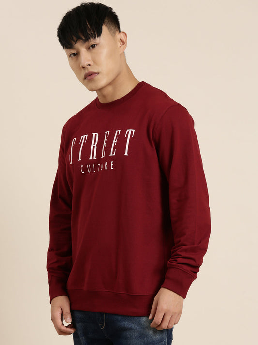Men's Solid Round Neck Full Sleeve Sweatshirt